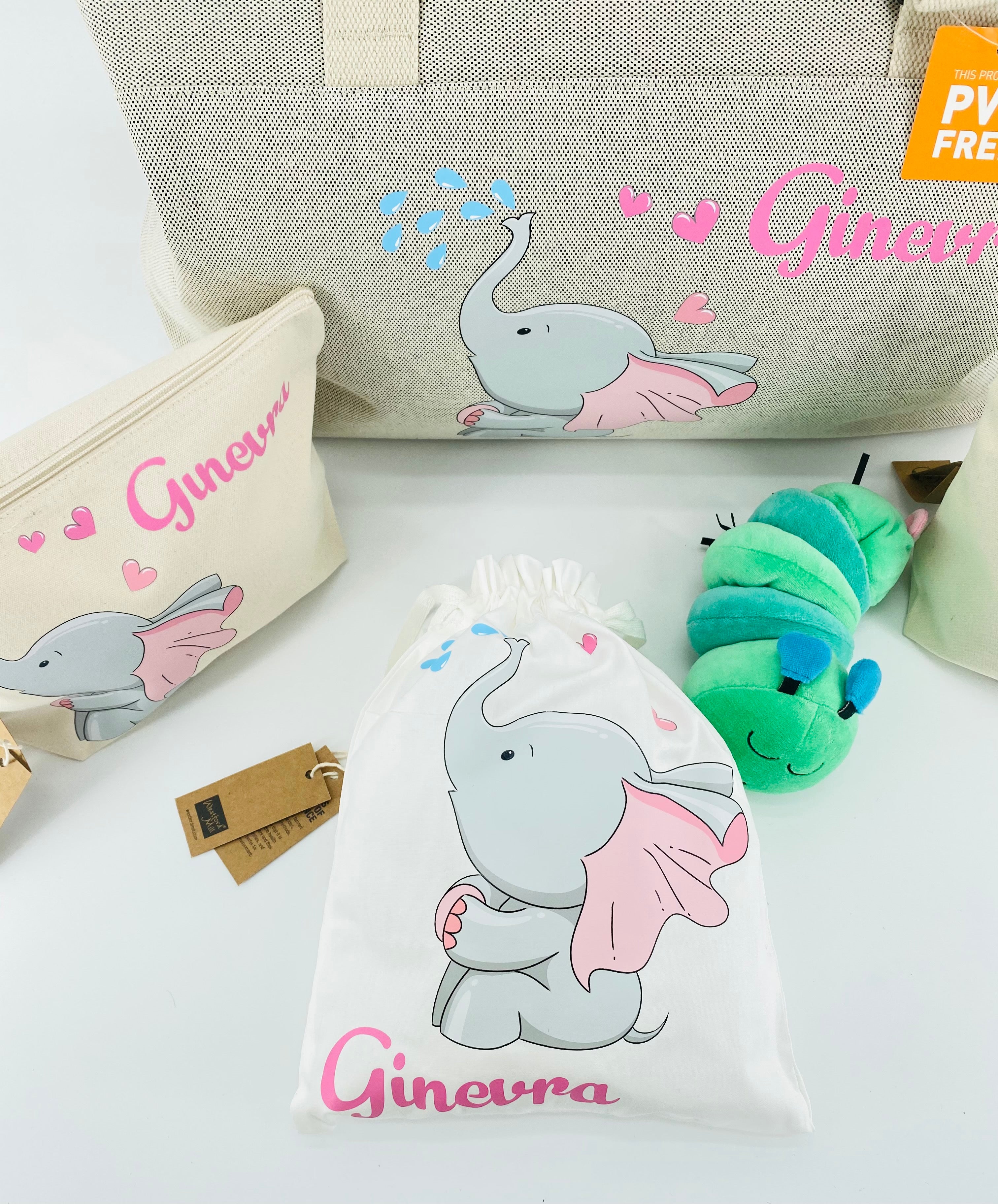 PROMO APRILE! 1 Borsone, 2 pochette MEDIE O LARGE  e 3 sacchi in cotone organico ABBINATI E PERSONALIZZATI OMAGGIO! - Be Brave Boutique