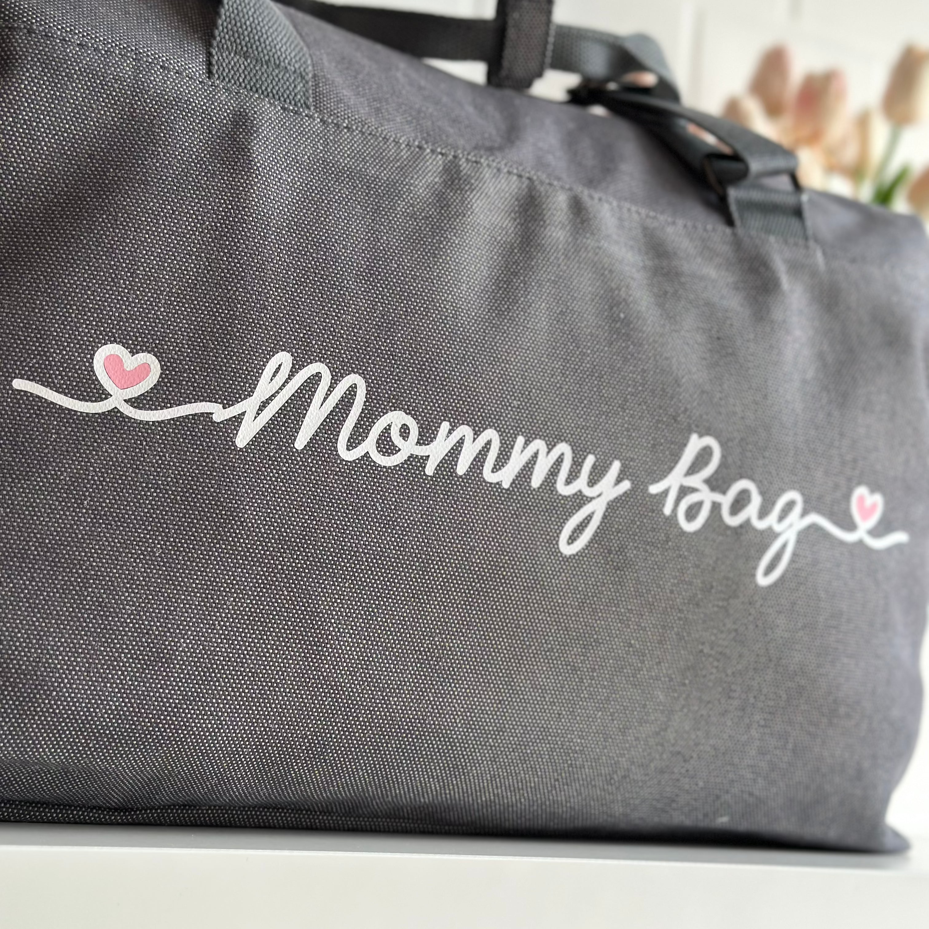 Borsone Mamma grigio E borsone Baby bLu - Be Brave Boutique