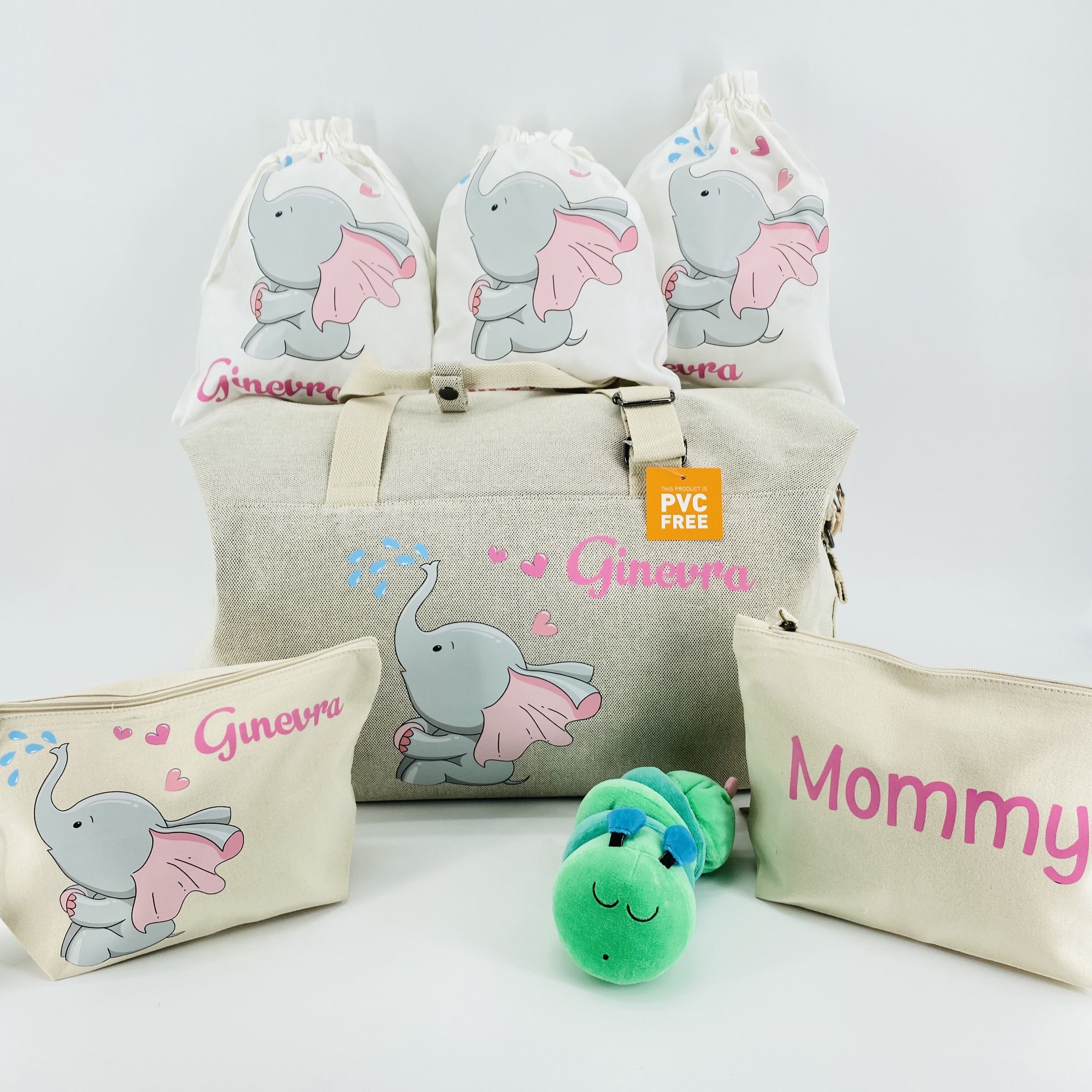 PROMO APRILE! 1 Borsone, 2 pochette MEDIE O LARGE  e 3 sacchi in cotone organico ABBINATI E PERSONALIZZATI OMAGGIO! - Be Brave Boutique