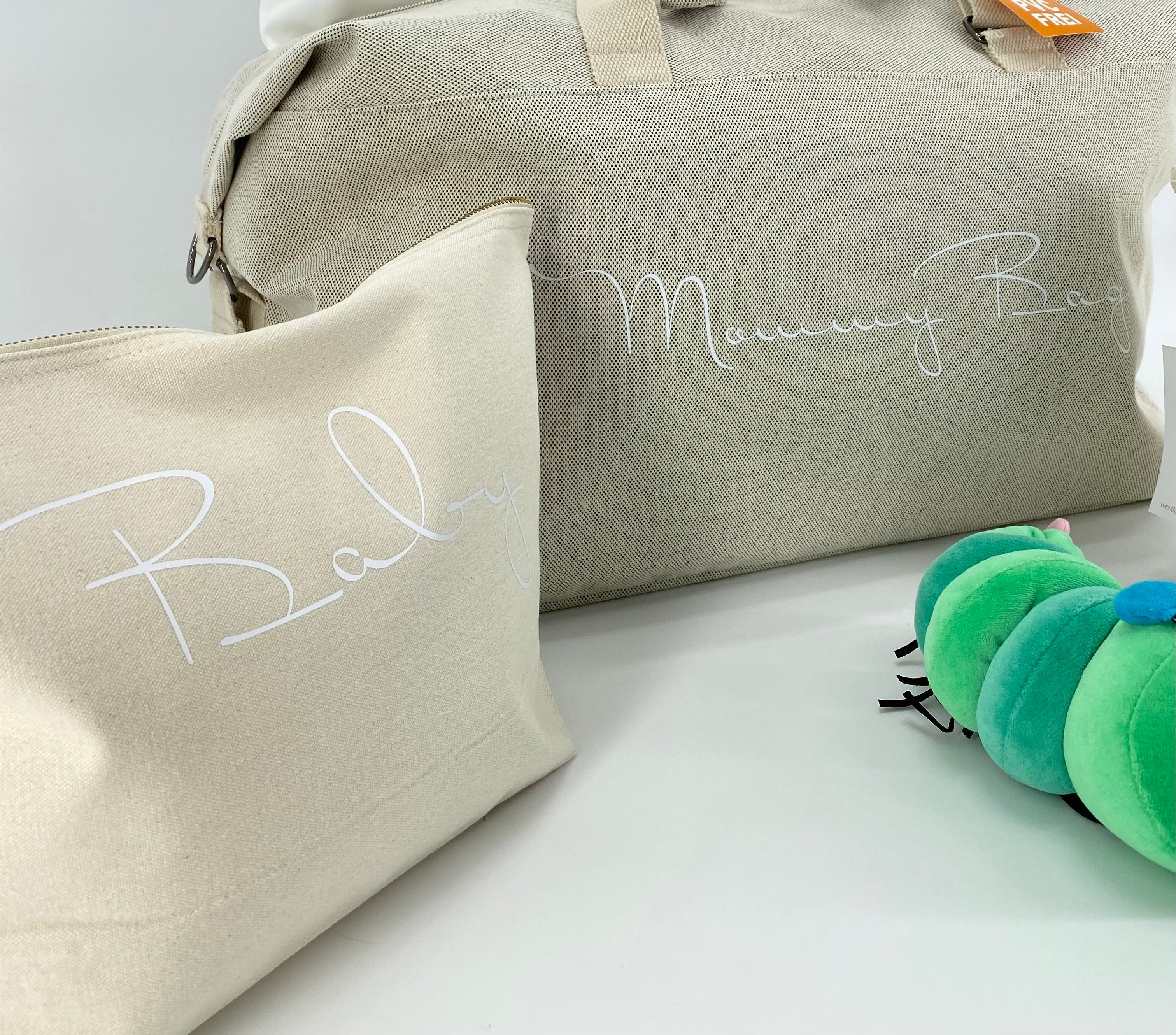 Borsone mamma, 1 borsone baby  e 2 pochette - Be Brave Boutique
