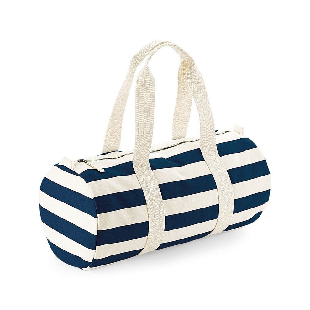 Borsone in cotone canvas a righe  personalizzabile - Be Brave Boutique