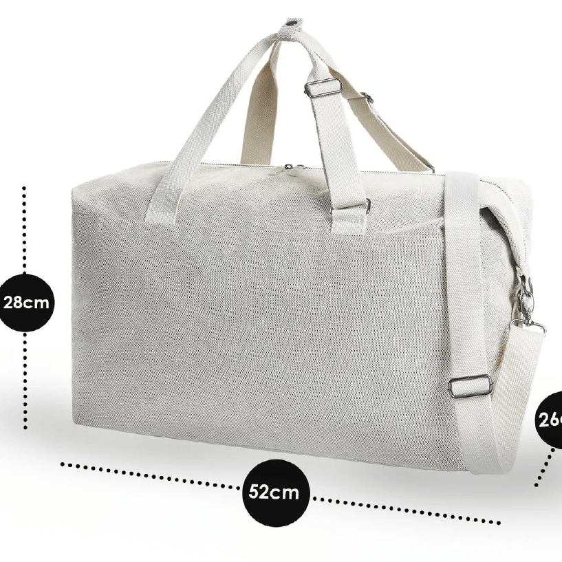 BORSONE ARCOBALENO BLU  E POCHETTE ABBINATA - Be Brave Boutique