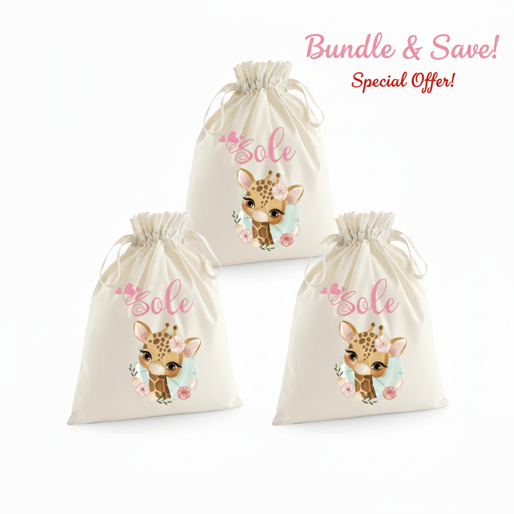 Sacchetti primi cambi Giraffa - Be Brave Boutique