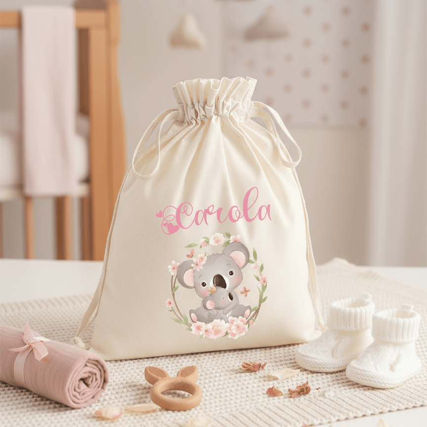 Sacchetti primi cambi personalizzabili Koala Mamma - Be Brave Boutique