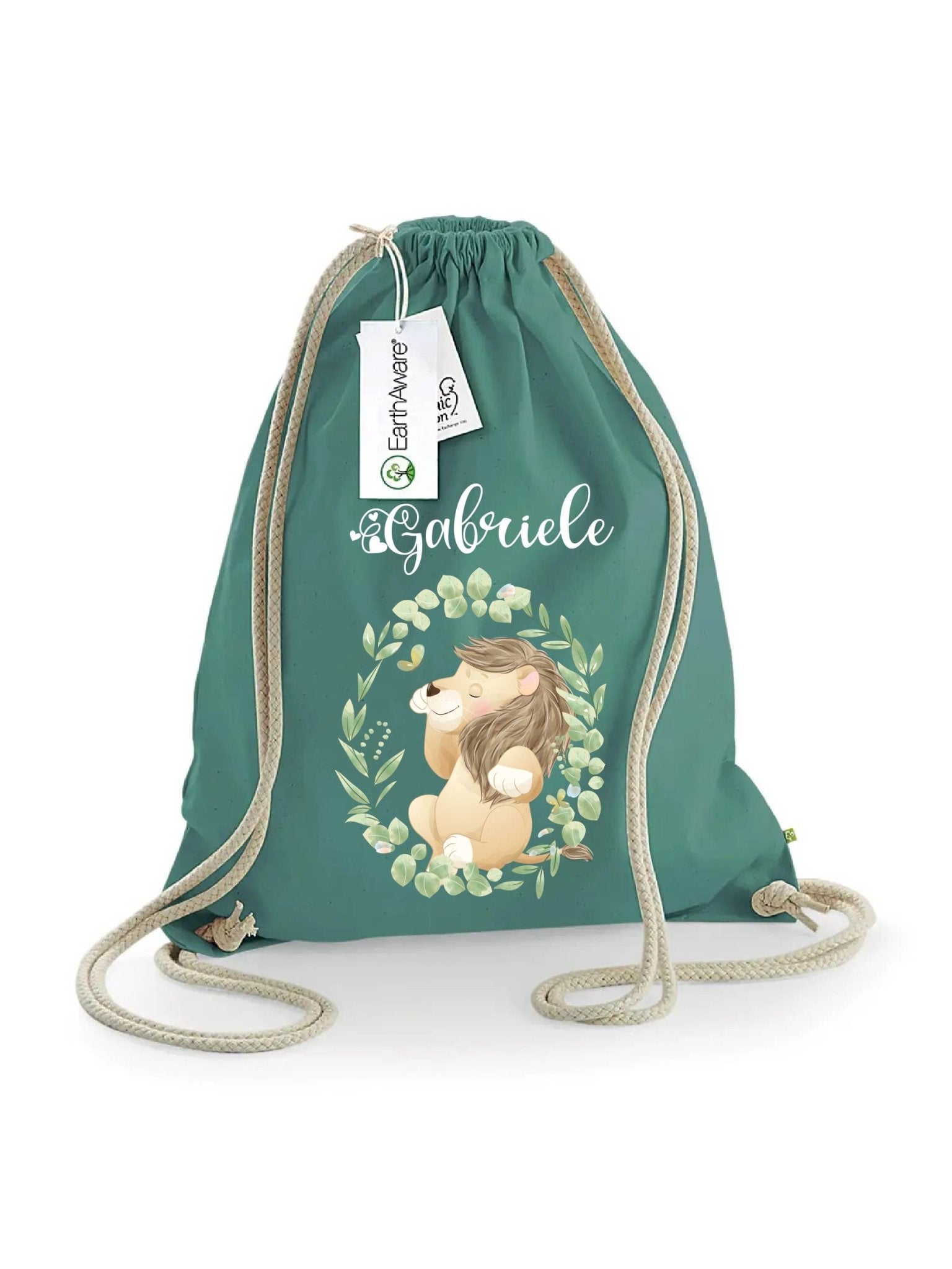 Zaino a sacca in cotone pesante Leone - Be Brave Boutique